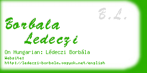borbala ledeczi business card
